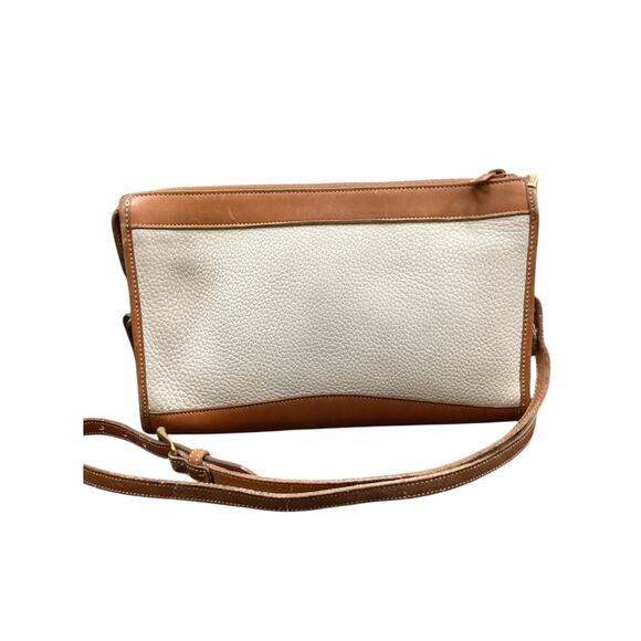 Vintage Dooney &Bourke Purse Women’s 1 Size Pebbled Leather Logo Bag Charm White - Picture 3 of 10